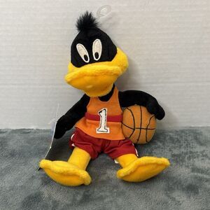 WARNER BROTHERS STUDIO DAFFY DUCK BASKETBALL 10" PLUSH BEAN BAG